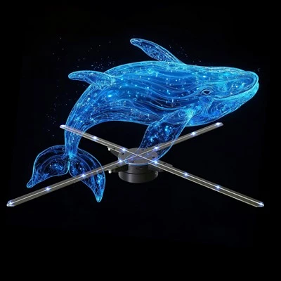 Interactieve holografische ventilatorprojectie